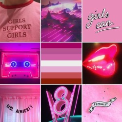 lgbt-moodboard:  Lesbian moodboard with 80s