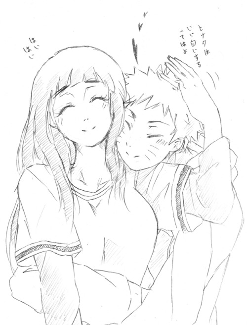 alphey-chan:  My old sketches of Naruhina from last year    o(〃＾▽＾〃)o