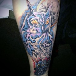 fuckyeahtattoos:  owl tattoo i got on my