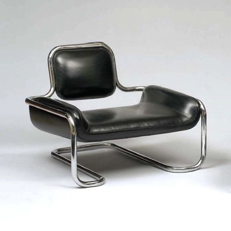 20cmodern:“#kwokhoichan #limande #chair #contemporaryfurniture #lowsitting #armchair #leather #chrom