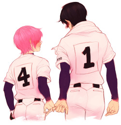 mypabulousscarf:im a leeeetle late for furuharu day but!!!!! heres the tall n small holding pinkies