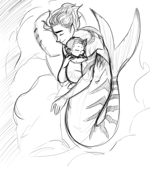scriptorsapiens: “Can you drool under-water?”A little Ostia Percy and Estelle for @vithc
