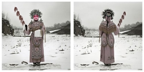 Photography series named “Backward-Backward” by contemporary Chinese artist Hu Li 