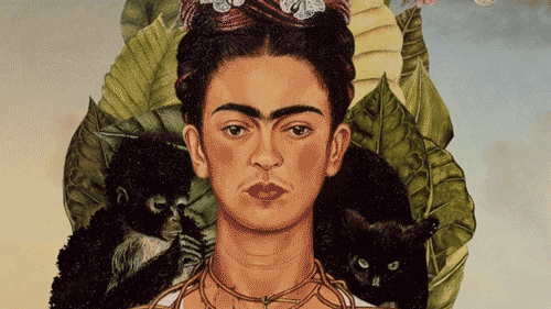 blue-voids:  Florent Porta - Animation of Frida Kahlo’s Autorretrato con Collar