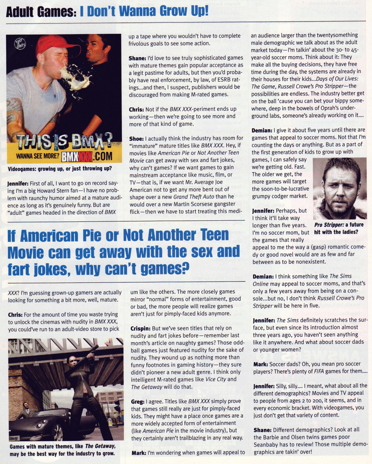 EGM #163
Adult Games: “If American Pie or Not Another Teen Movie can get away with the sex and fart jokes, why can’t games?”