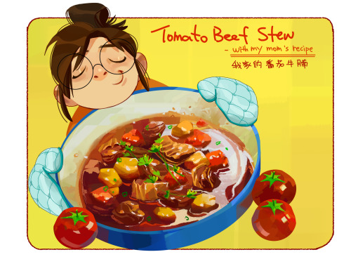 yukinnn:I’m here with another of my recipe comic !!! It’s my mom’s tomato beef ste