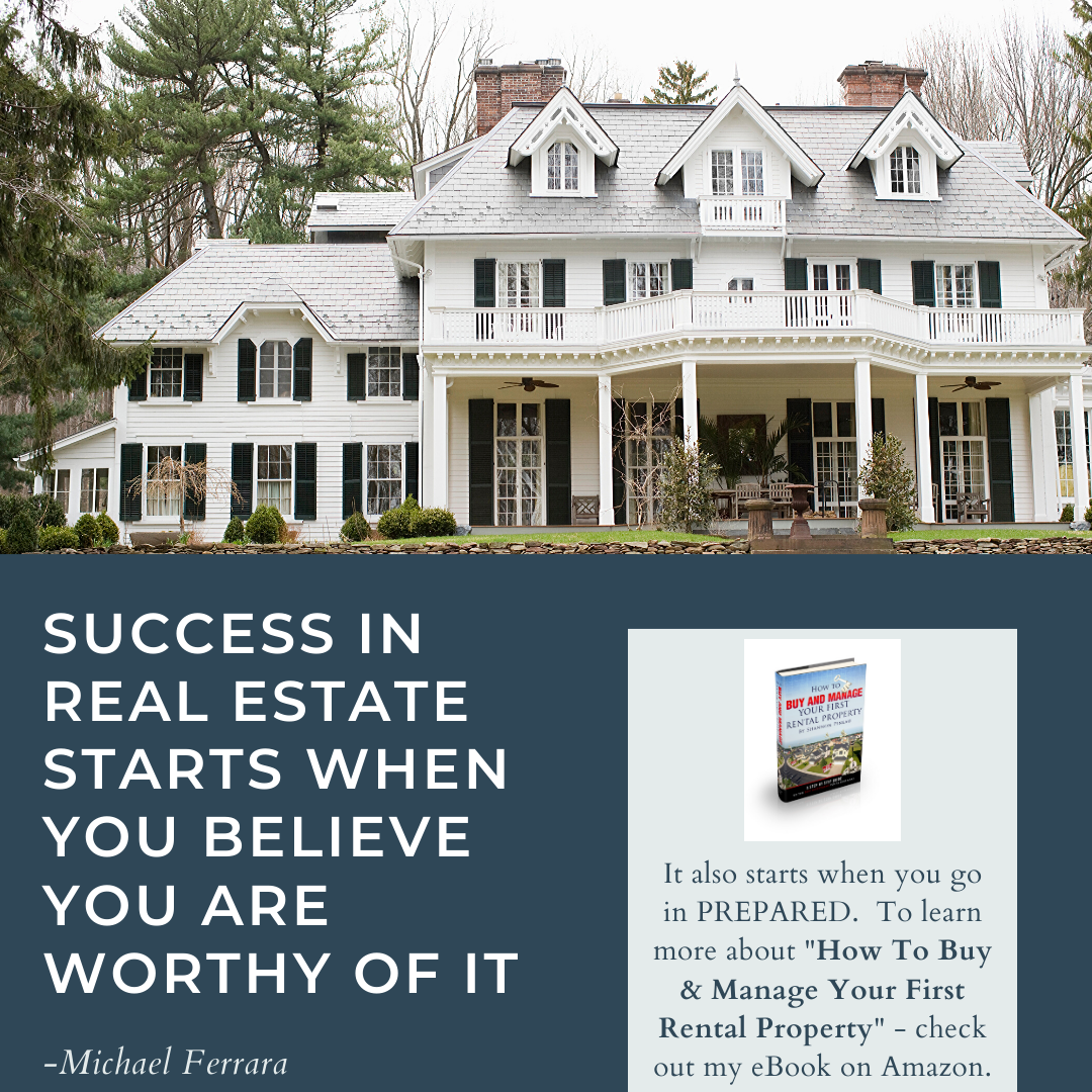 It always comes back to our thoughts and our goals. Get clear about your investment real estate plans and you will be a great success!
Check out my eBook today to find out all the steps to Buy and Manage Your First Rental Property.