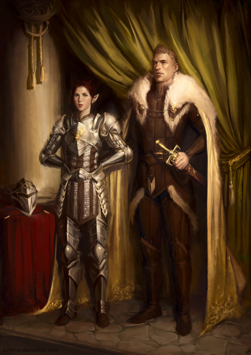 Warden’s Oath The commission illustration for @destiiDragon Age Origins | Warden-Commander A