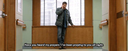spookyscarycastiels:  There are posts (here and here) about how Dean must have called and texted Cas several times before the phone call in 11x01, because Dean answers with: “Where the hell are you, Cas?”, as though he had been trying to contact Cas