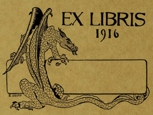 danskjavlarna:From Barnard’s 1916 yearbook.My modest collection of vintage ex libris / bookplates.Sh