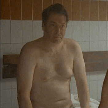 britishdetectives: Fred Thursday and Gene Hunt, shirtless. Part of a series, because solving crime s