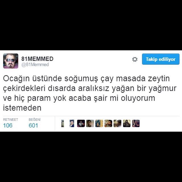 Ocağın üstünde soğumuş...