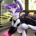 darksly-z:Rarity In BlackRarity in a black dress loves to model…