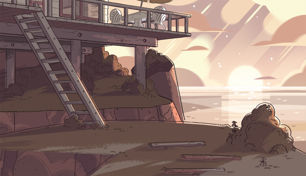 A selection of Backgrounds from the Steven Universe episode: House Guest Art Direction: Elle