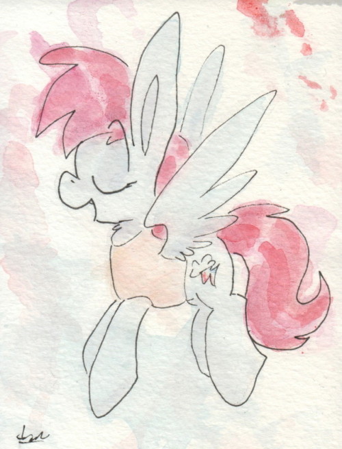 slightlyshade:What’s going on here? Dash tries on pink!