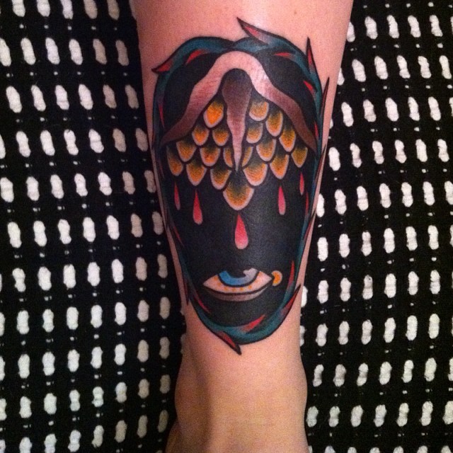 somehumanimal:  I suck at taking tattoo pictures and I’m worse at stitching pics