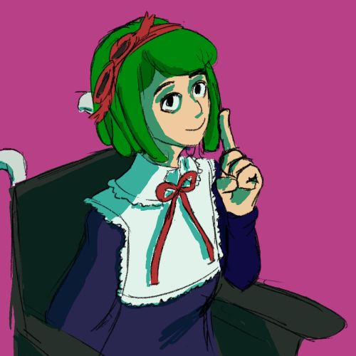 a colored version of that monaca towa art from ages ago that i uh. just forgot to post i guess