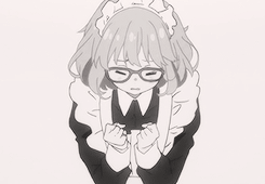 daughterofsatan:    Kuriyama being an dork (´ω｀)♡   Requested by; akamori
