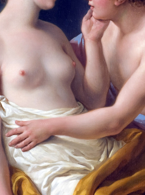 c0ssette:  Louis Jean Francois Lagrenée,Amor and Psyche,detail,1805. 