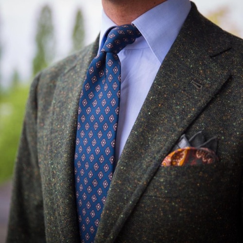 paul-lux: One of my favorite Fall sport coats, soft Donegal cut by @orazio_luciano  @100hands shirt 