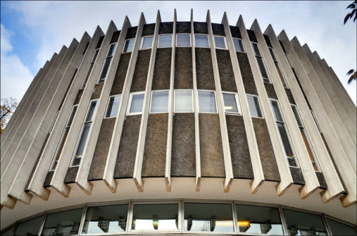 modernism-in-metroland: Swiss Cottage Library (1964) by Sir Basil Spence. Grade II listed library, d