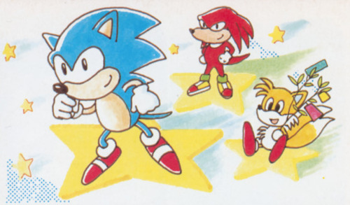 caterpie: Sonic & Knuckles artwork from Beep! Mega Magazine (1994)