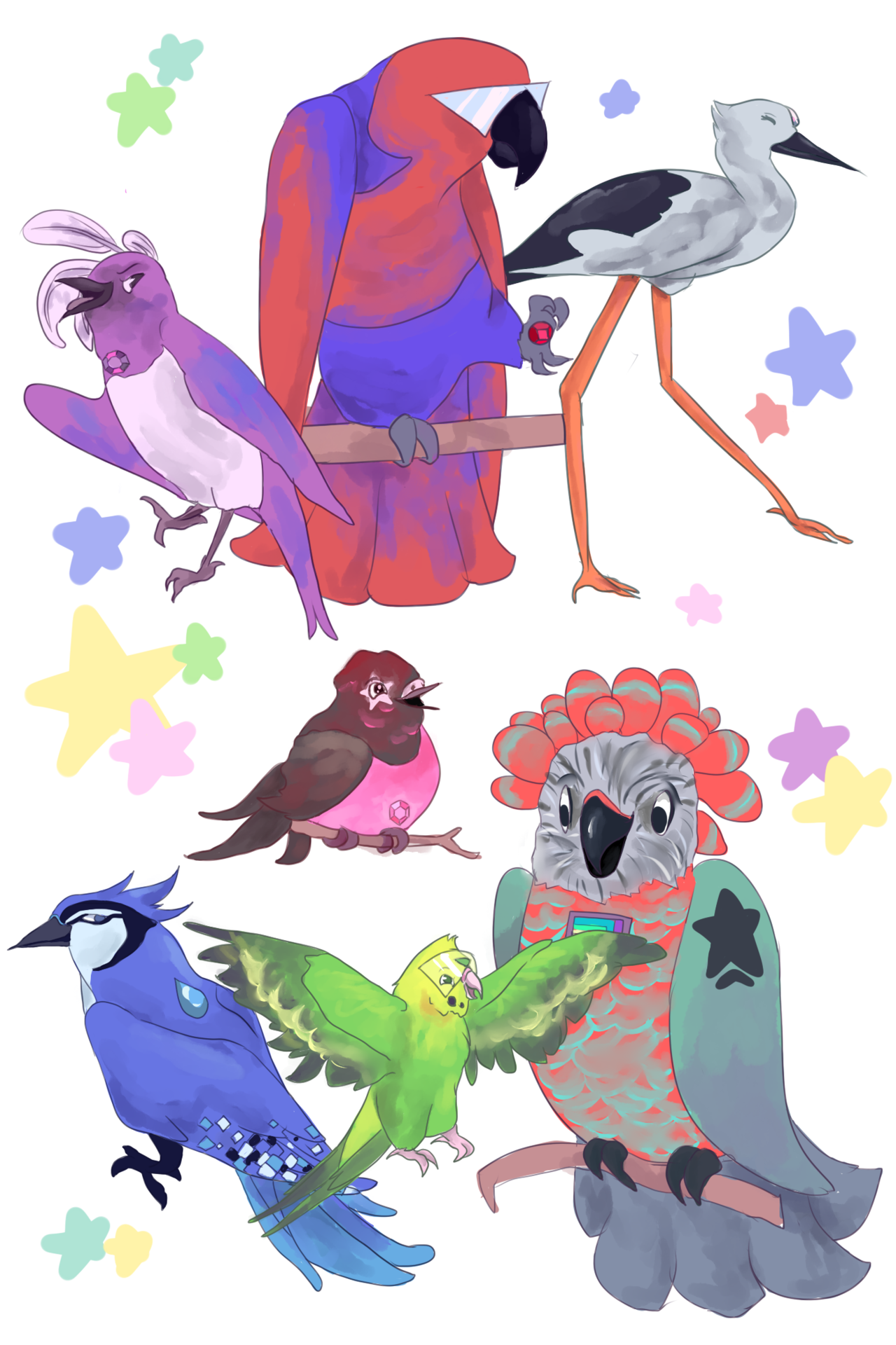 sutasavvy:  Steven Birdiverse! Ft. The Crystal Birds and The Great Bird Authority.