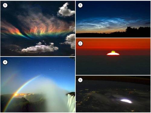 5 Optical phenomena you will probably never see.The interaction between the atmosphere, particulates