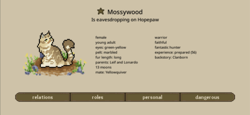Mossy Wood is eavesdropping on Hope Paw