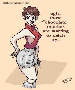 spooky-blazer:  Muffin 1-3Muffins are good in moderation…If you want to see the sketches of this and other drawings. Hit up my Patreon.Patreon! / DeviantArt