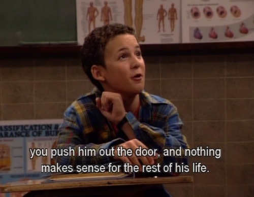 mydisneystories:  tell me boy meets world wasn’t brilliant tell me 