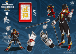 tauxy:  Magician Genji Skin idea for Overwatch!