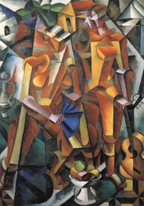 Composition with Figures, 1915, Lyubov Popova