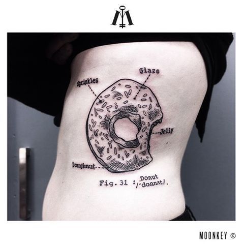 fuckyeahtattoos:  moonkey - turbo zero salon - nantes, france