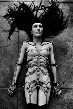 Misanthropicmessiah:  Zana Bayne Skeleton Body Harness 