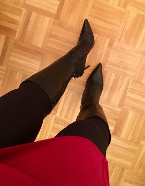 Leather boots to warm me on a cold rainy day…