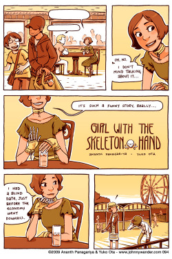 Gaynerdcomic:  Jbwarner86:  Fuckyeahcomicsbaby:  The Girl With The Skeleton Hand