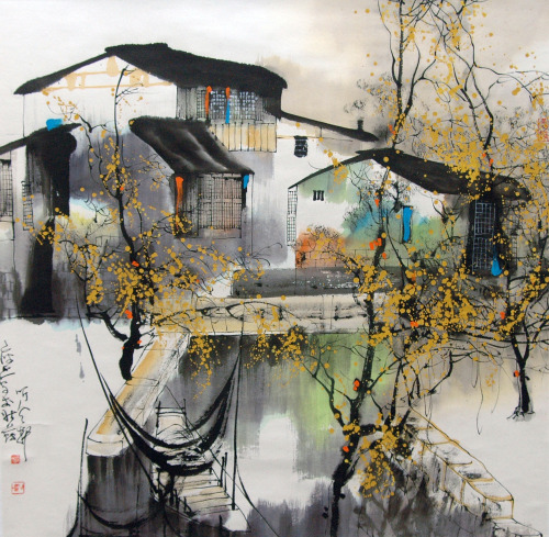 geritsel: Liu Maochan - a Chinese painter with a touch of French impressionism à la Monmartre