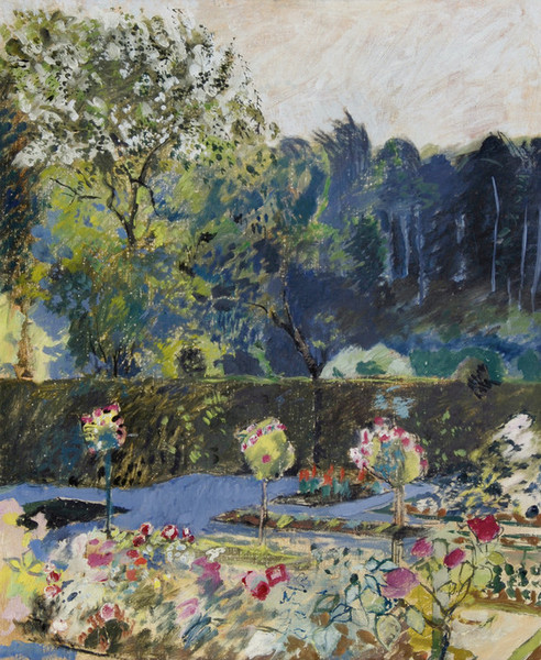 artist-amiet: Garden with woodland, 1933, Cuno Amiet