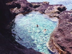 aguidetolivingwell:  Secret tide pools in