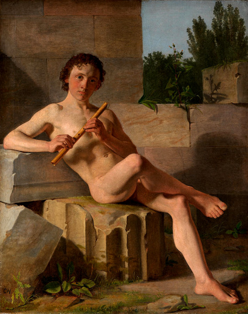 langoaurelian:  “Youth Playing a Flute”~