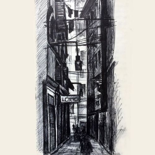Travels with my sketchbook - Genoa, Italy.Always love to just wander through a city, explore the a