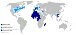 mapsontheweb:  The French colonial empires