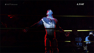 My first time seeing Finn Balor&rsquo;s body paint live! His entrance was so