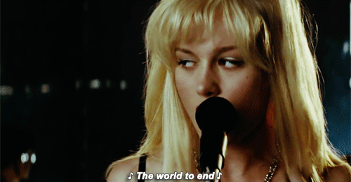 livingthegifs:  ♪Hello again, friend of a friend, I knew you whenOur common goal was waiting for the world to end♪ By: thejennire  ✦Send your request [x]✦ / Tags [x] 