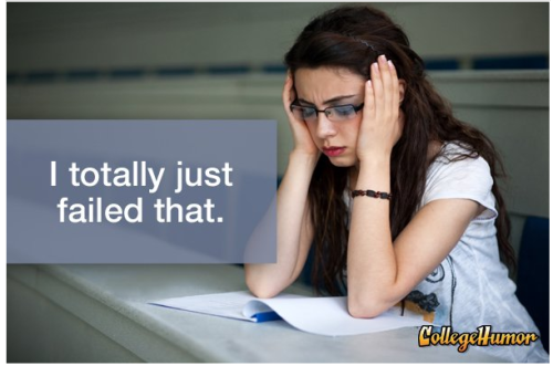 collegehumor:  Click for the rest: 15 Phrases You’ll Hear During Finals Week, And What They Really Mean