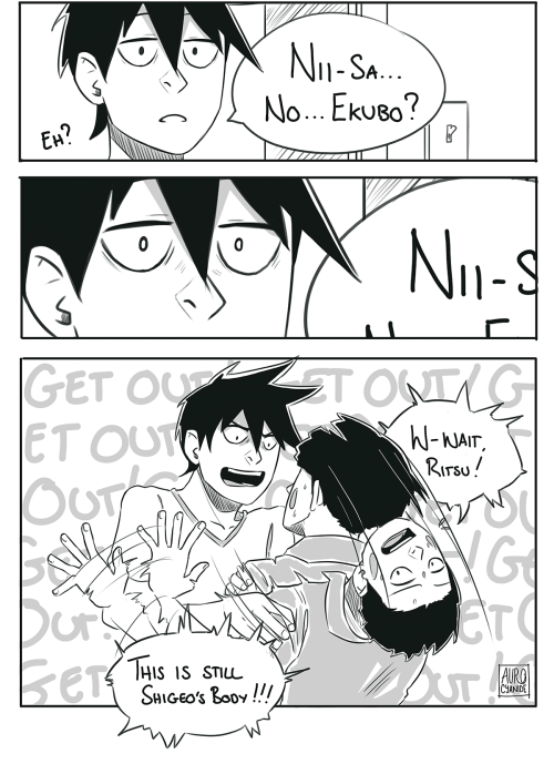 auro-cyanide:I don’t think Ritsu would like the idea of Ekubo possessing Mob hahahaBased on request 