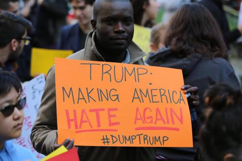 fuckyeahmarxismleninism:New York: Emergency Protest – Communities United to Confront Donald Trump at