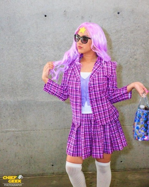 popcrimes:  Lumpy Space Princess and Clueless crossover!   This was so much fun to do, like oh my glob. Comikaze was a blast! This was a spontaneous mini photoshoot I did with Chief Geek Photography, and I’m glad we did it!  There was like totally this