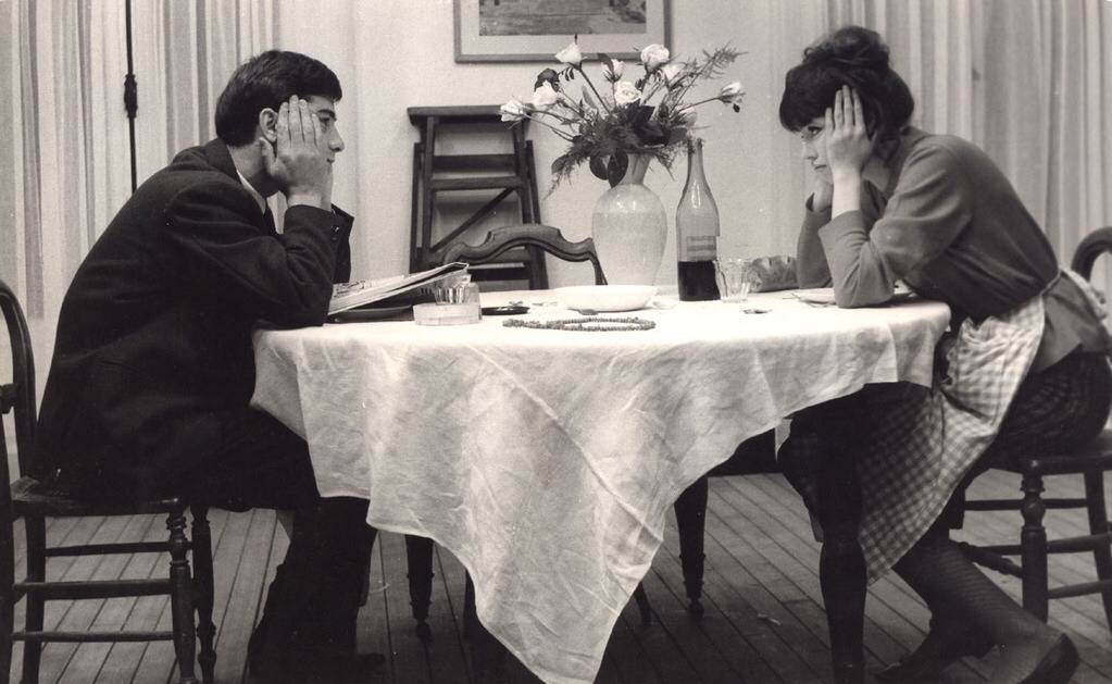 vieilllevague:Jean-Claude Brialy and Anna Karina in “Une femme est une femme”